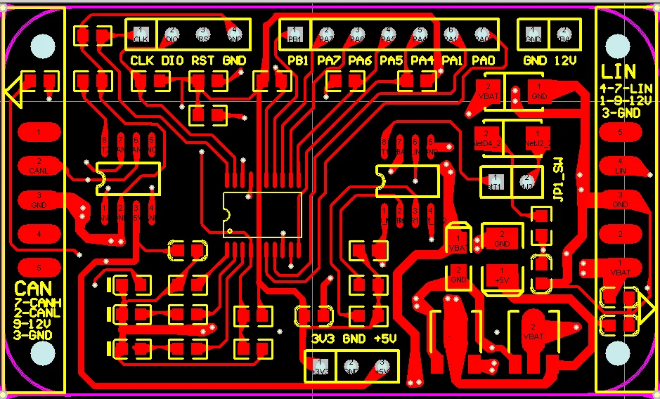 LIN Bus bdection доска для разработки LIN/CAN STM32F042F4P6 TJA1020|Замыкатели| |