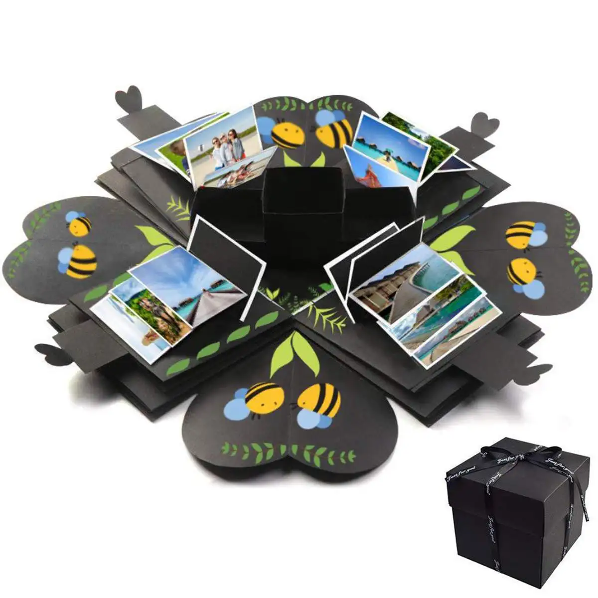 

DIY Explosion Box Gift Box Surprise Love Paper Box Gift Package Handmade Memory Scrapbook Photo Album Anniversary Birthday Gifts