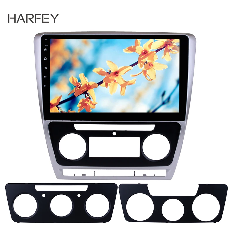 Clearance Harfey 2 din Android 8.1 Touch Screen GPS 10.1" Car Radio For Skoda Octavia 2007-2014 Wifi car Multimedia Player car radio 0