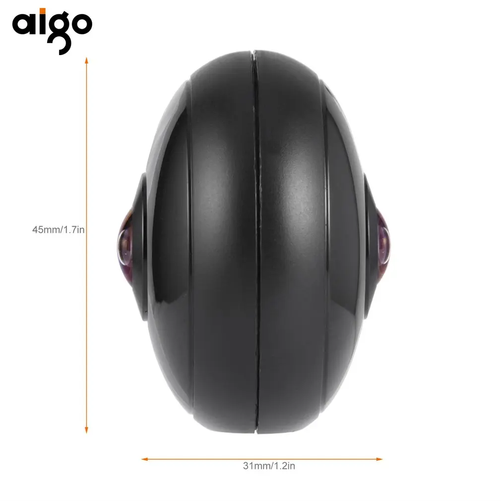 Aigo мини Ai360 VR телефон панорамная камера 720 градусов видео камера двойной объектив с двумя адаптерами разъемы для смартфонов
