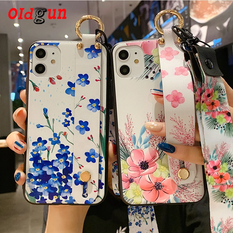 

2019 new iPhone11 mobile phone shell flowers iPhoneX XS XR XSMax mobile phone sets soft 11pro 11proMAX mobile phone bag