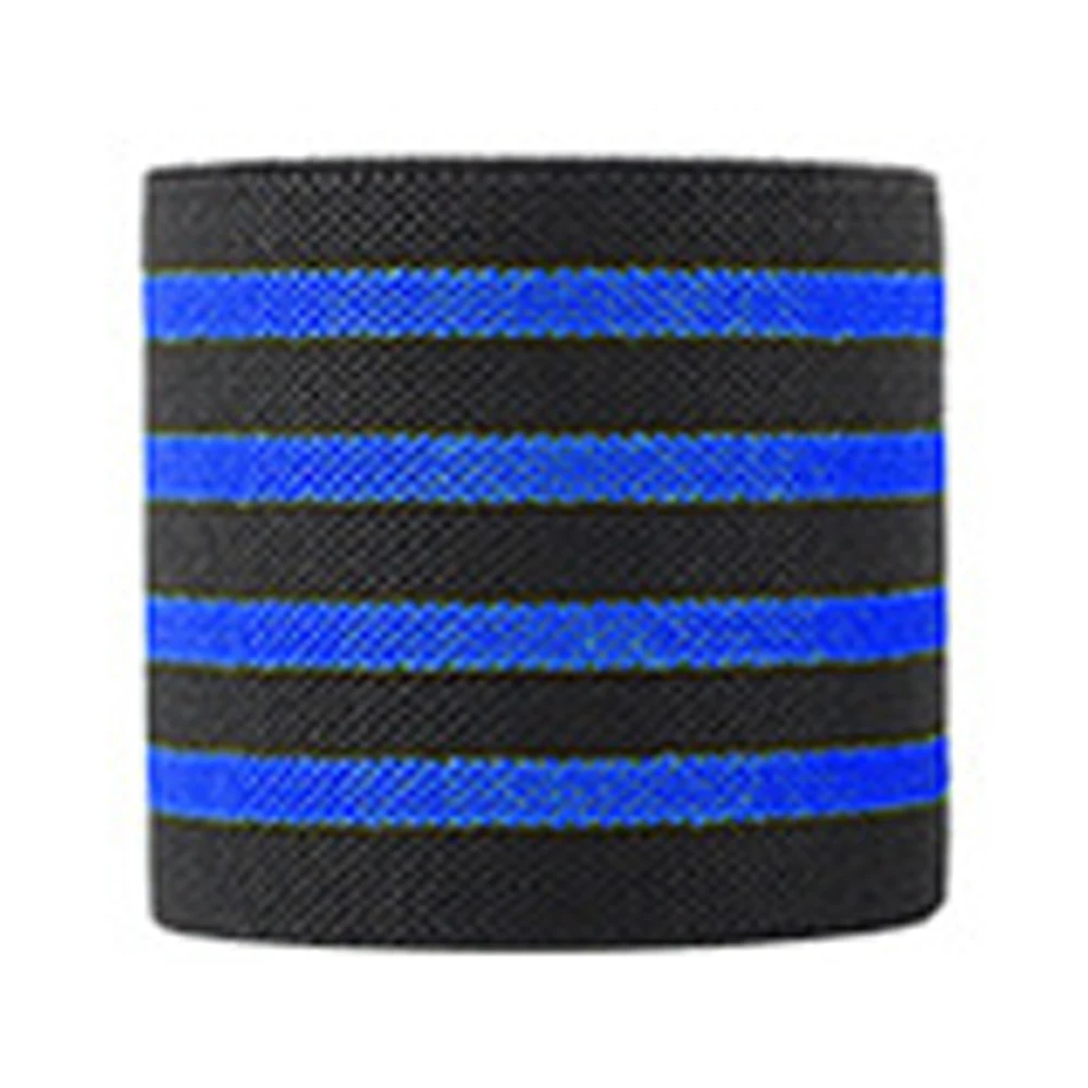 Blue Four Stripes Vertvie профессиональные эластичные футболки для тяжелой атлетики наколенник фитнес поддержка брекет тяжелый вес приседания тренировка наколенник защита - Цвет: Blue Four Stripes