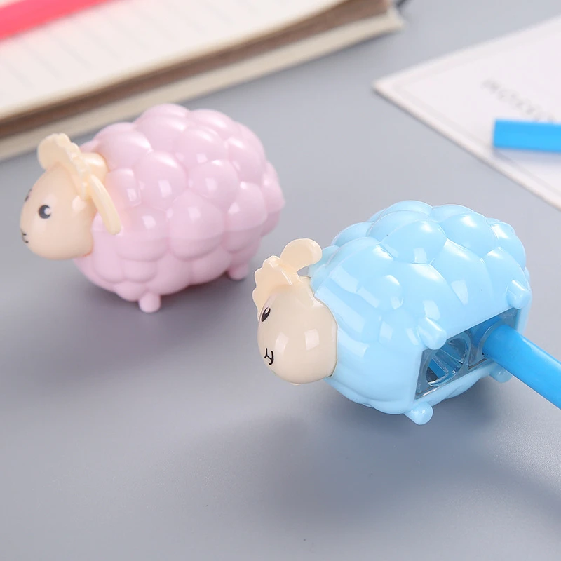 1 шт. Lytwtw's креативный Kawaii Маленькая овечка точилка для карандашей школьные канцелярские принадлежности подарок для ребенка