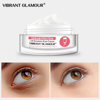 

VIBRANT GLAMOUR Serum Protein Anti-Wrinkles Eye Cream Hyaluronic acid Moisturizing Eye Care Collagen Reduce Dark Circles Cream