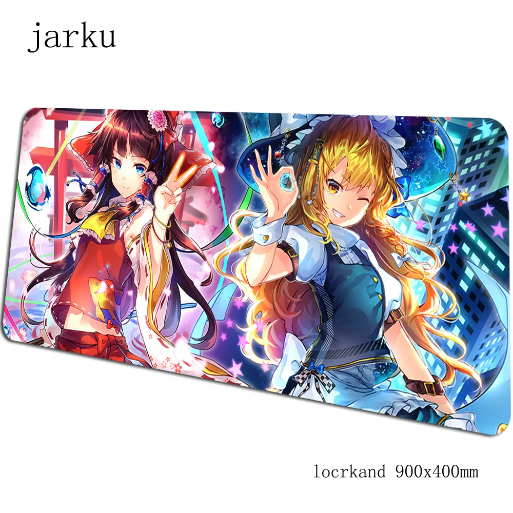 Touhou коврик для мыши геймер мультяшный 900x400 мм игровой коврик для мыши Домашний ноутбук аксессуары для ПК эргономичный коврик для мыши