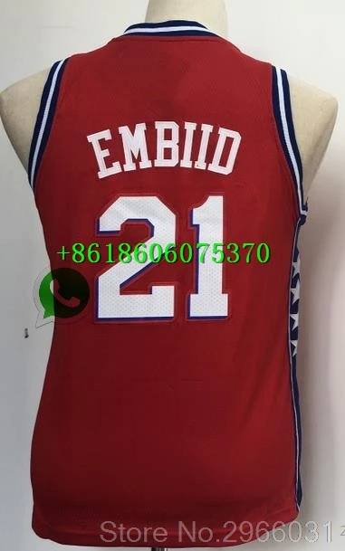 А+++ качество Молодежный#25 Бен Симмонс 21 Joel Джерси embiid Philadelphia - Цвет: Youth kids