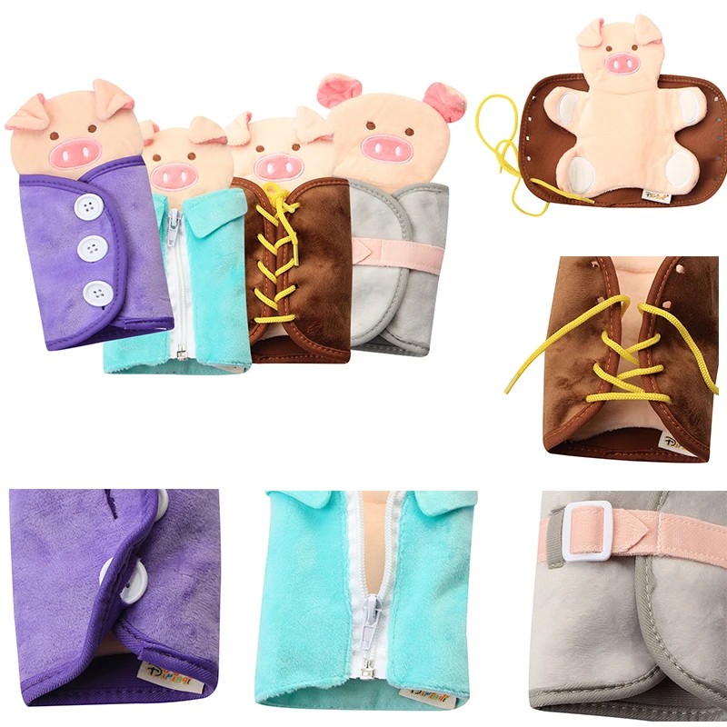 Развивающие игрушки для детей занятый доска молния Пряжка шнуровка игра