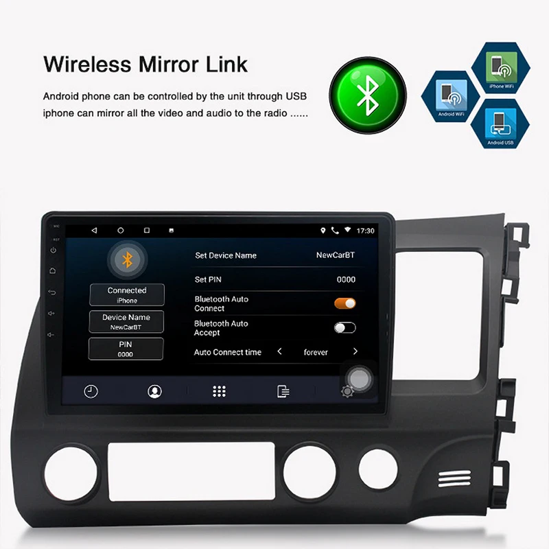 Автомобильный мультимедийный плеер на Android 10 0 с 9 &quotсенсорным экраном Wi Fi 1 + 16/2 32