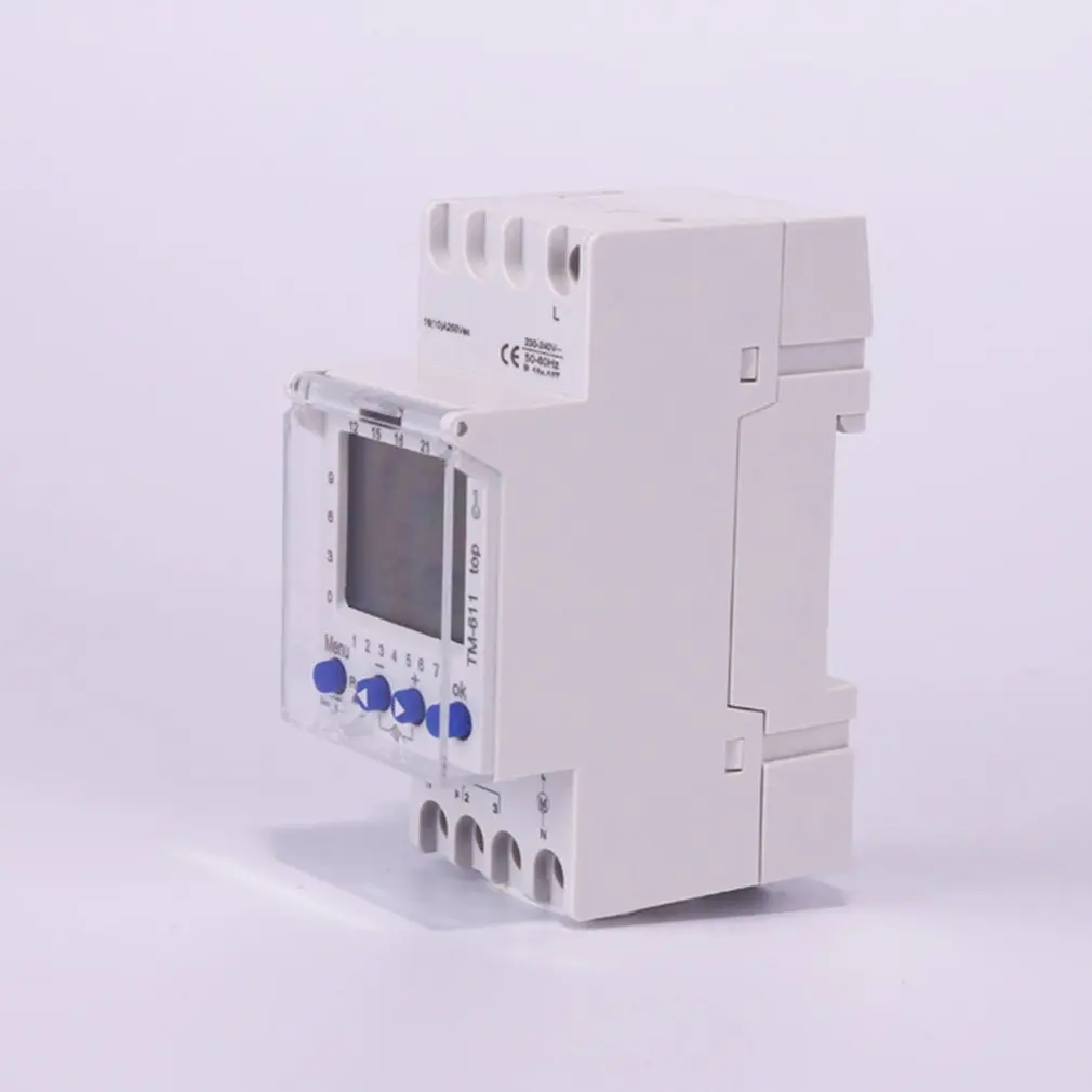 

220V TM611 One Channel Timer 7 Days 24Hours Programmable Electronic LCD Digital Time Switch with Pulse
