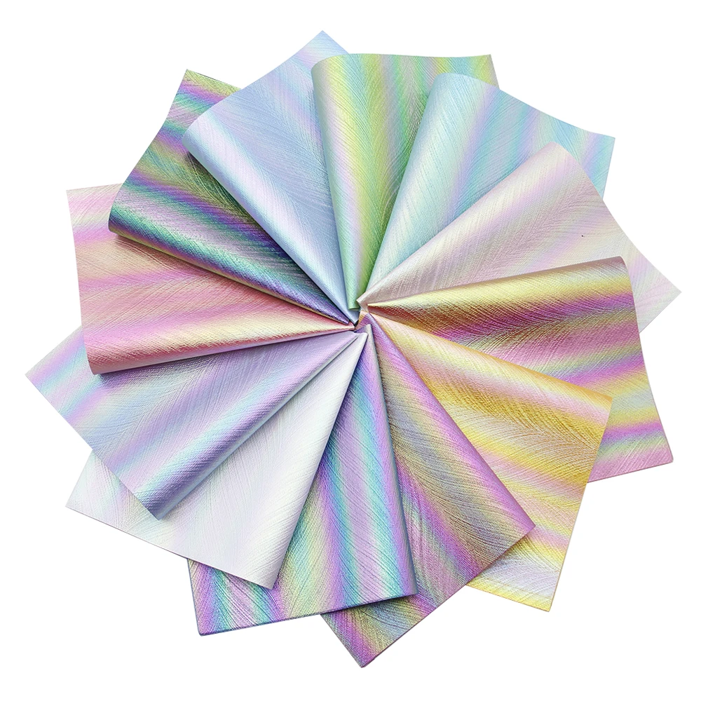 David accessories 20*33cm Радужный перламутровый Синтетическая Кожа DIY сумка с бантом