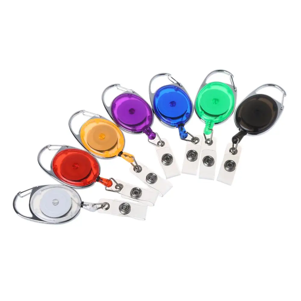 

Retractable Reel Wire Rope Keychain Recoil Tag Key Card Clip Anti-theft Antilost
