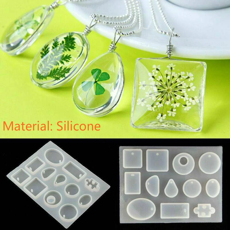 Molde de silicona colgante con forma de molde de resina para y llavero, fabricación de de resina epoxi de cristal|Herramientas| - AliExpress