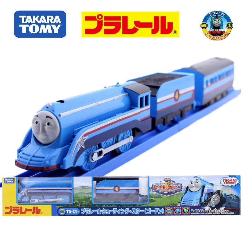 Такара TOMY поезд вагон TRACKMASTER грузовики моторизованный VICTOR ROCKY Edward Henry Gordon James Percy Hiro мальчик игрушки - Цвет: TS21