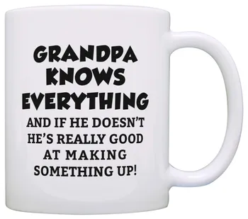 

Funny Grandpa Gifts Grandpa Grandpa Knows Everything Fathers Day Gifts