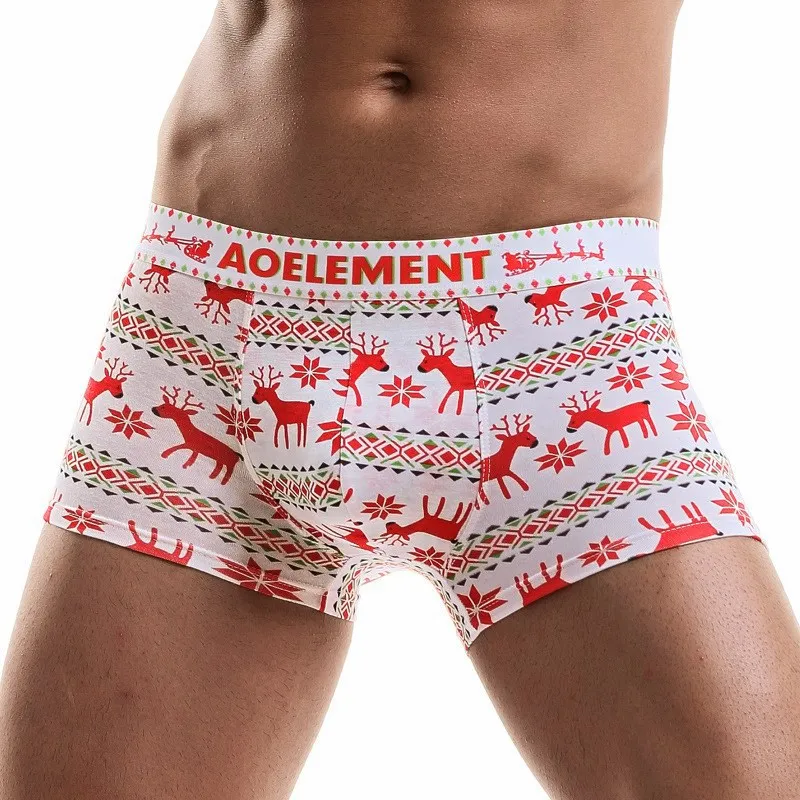 Summer Youth Men Personality Boxer Shorts Fashion Modal Men's Underwear Breathable Male Underwear Men Boxer Pants Lingerie - Цвет: elk