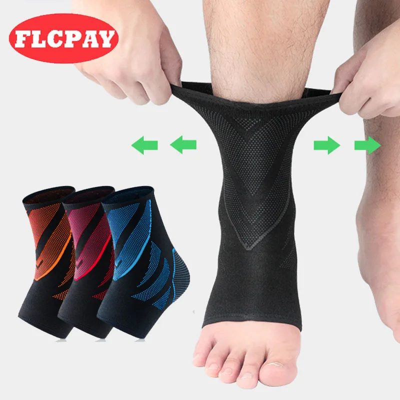 

1 Pair Ankle Brace Compression Support Sleeve Elastic Breathable For Lnjury Recovery Joint Pain Foot Sports Sock Ankle Protector