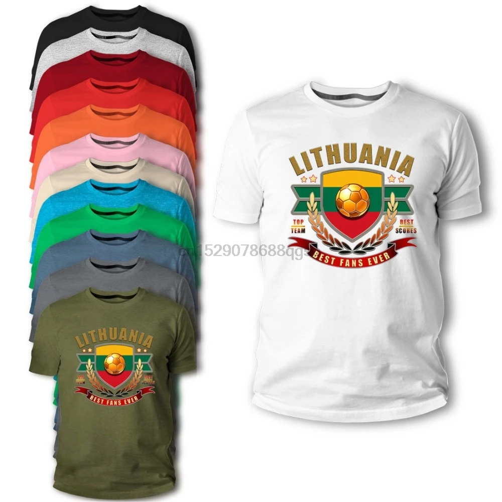 

2019 New MenT Shirt T-Shirt Lithuania MenFootballer Legend Soccers Soccs MenFlag 2019 T Shirt