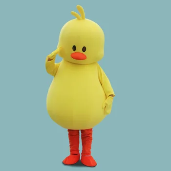 

Hot Yellow Duck Mascot Costume Cute Cartoon Cosplay Custom Duck Cosplay Outfits Adult Size mascotte Christmas Party Suits