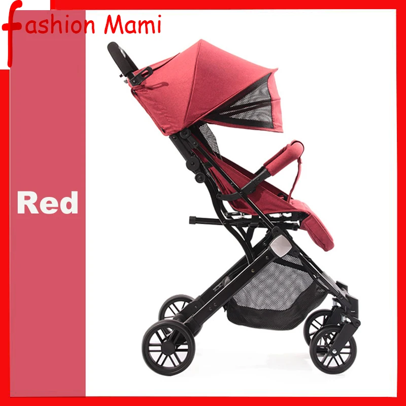 

High quality easy close car Lightweight 5.8kg Baby stroller high landscape sit lie Folding Can on plane Baby carriage baby car