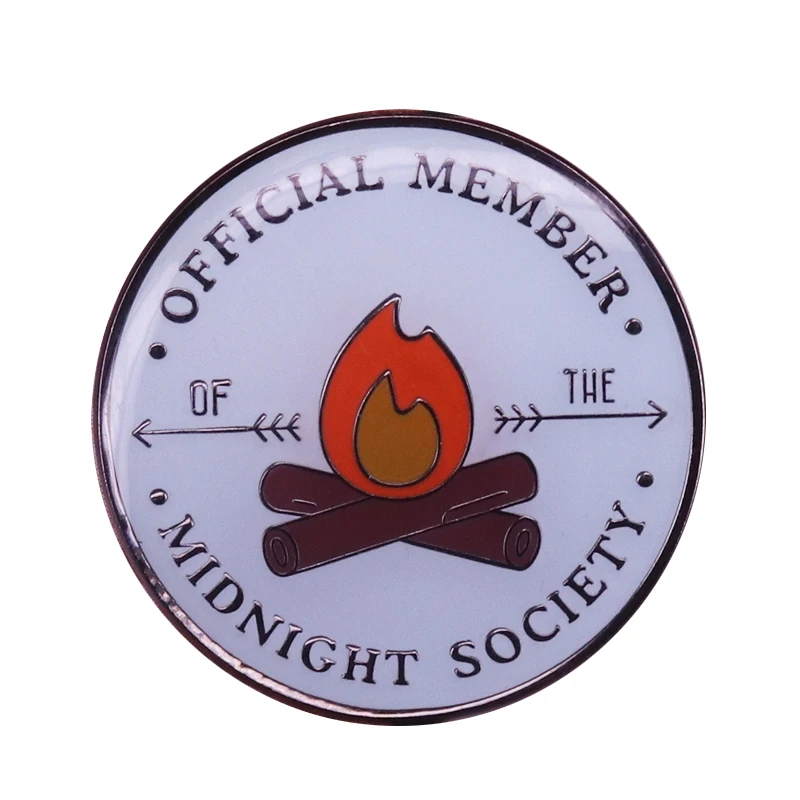 Midnight society campfire эмалированная булавка 90s ностальгия призрака истории аксессуары