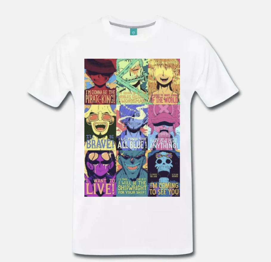 T-SHIRT ONE PIECE ALLɺRREMBAGGIO ANIME CARTONE MONKEY - 1 S-M-L XL |