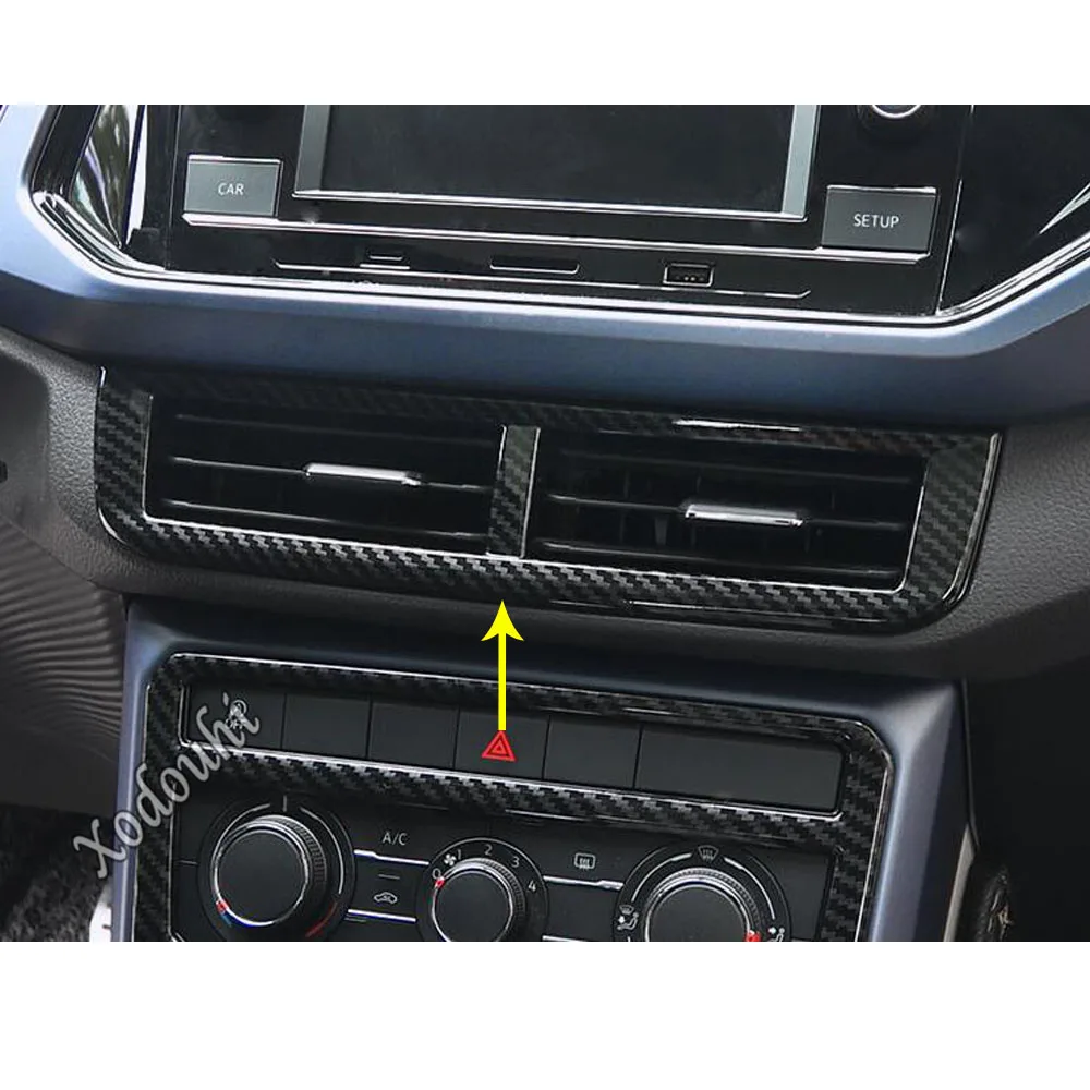 Car Body Switch Vent Outlet Middle Air Condition Panel Control Trim Stick Frame For Volkswagen VW T-cross Tcross 2018 2019 2020 |
