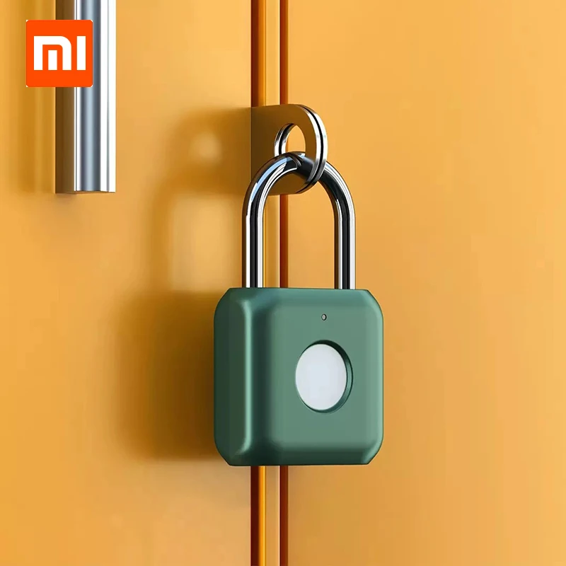 Xiaomi YOUDIAN умный замок висячий замок отпечатков пальцев USB Перезаряжаемый биометрический дверной замок Умный Замок быстрая разблокировка металлический сплав цинка