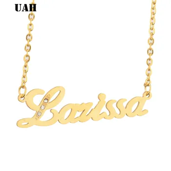 

UAH Larissa Name or Custom Name Necklace Personalized Name Choker Necklace Any Name Jewelry Gift for Her Mothers Day Gift
