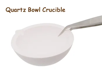 

1/2PC High Temperature Quartz Silica Melting Crucible Dish Bowl Refractory Pot Casting Gold Silver Metal JewelryCastingContainer