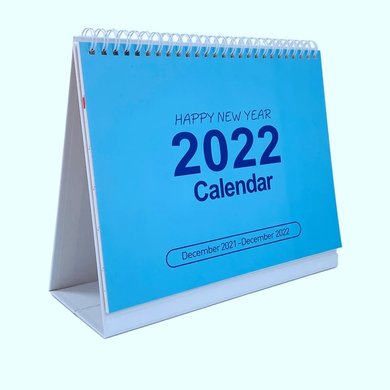 Desk Calendar 2021 2022 Standing Flip Desktop Calendar Memo Pages Stand Up Desk Calendar With Strong Twin Wire Binding|Calendar| - Aliexpress