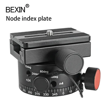 

BEXIN LEP-02 tripod head panoramic head with node index rotator adjust hole blind spot shooting adapter for dslr camera