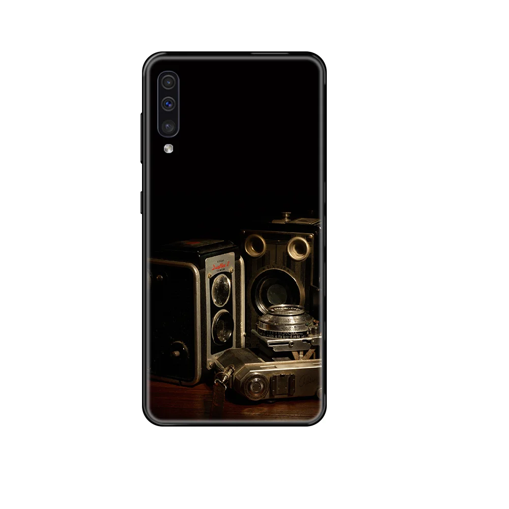 luxury Camera retro kodak Phone case For Samsung Galaxy A 3 5 6 7 8 20 40 50 70 71 E S Plus 2016 2017 2018 black 3D prime