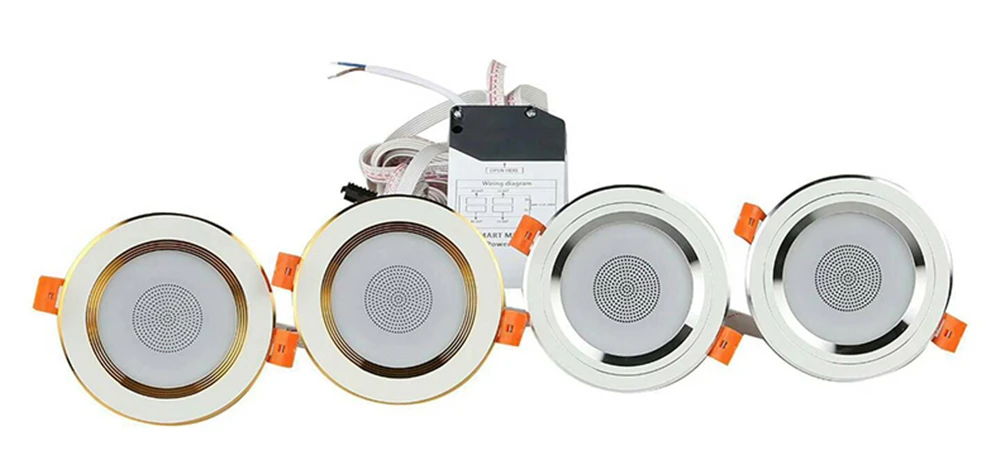 Remote Control Led Ceiling Round Downlight Bluetooth 4.0 Music App Smart Light Fixtures For Home Baseus Kitchen Indoor Lighting