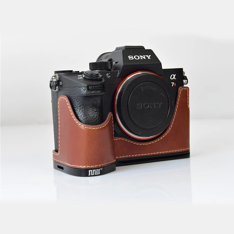 Чехол из натуральной кожи для камеры Sony A7R MarkIII A7M3 A7RIII A9 Алюминиевый быстросъемный