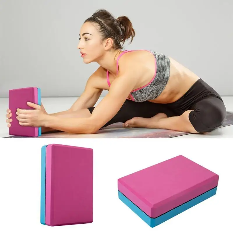 EVA Yoga Block Waterproof Pilates Yoga Brick Exercise Sports Anti-slip Body Shaping Foam Block Stretching Aid Gym Fitness Props