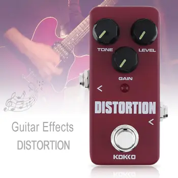

Guitar Effects Mini Electric Guitar Bass Effect Pedal Classic DISTORTION Tone True Bypass Full Metal Shell