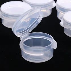 5pcs 5g Make Up Jars Mini Sample Bottle Sealing Pot Face Cream Container Plastic Transparent Case Salad Sauce Portable Box