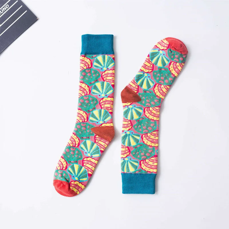 1Pair New Men Women Cotton Socks Casual Colorful Socks Crew Socks Street Skateboard Socks Happy Funny Harajuku Sox Meias - Цвет: 13