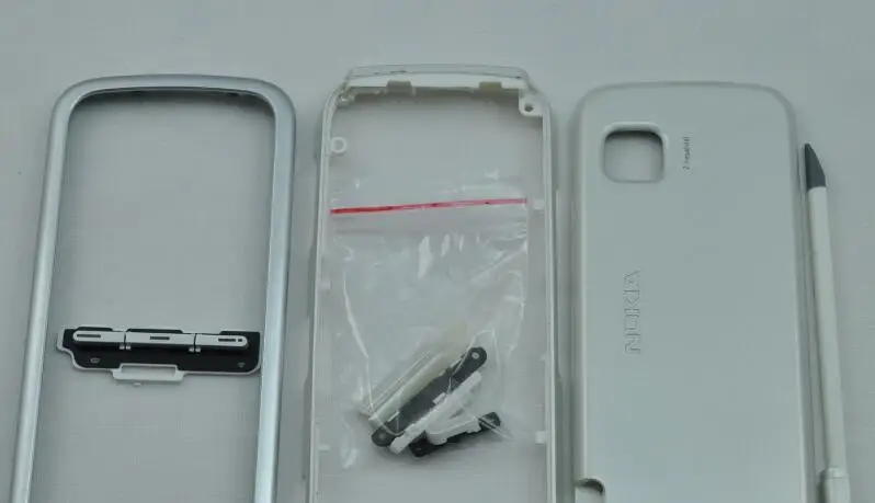 Задняя крышка для Nokia 5230 Корпус Батарея крышка чехол с клавиатурой, запачасти замены lcd мобильного телефона ремонт Запчасти черный, белый цвет синий; Новинка - Цвет: Белый