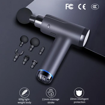 

Professional Massage Gun Deep Tissue Body Massager for Muscle Tension Relief with 6 Massage Head