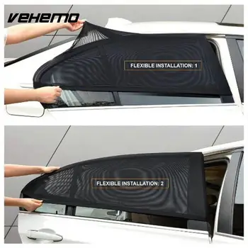 

2Pcs Car Window Cover Sunshade Curtain UV Protection Shield Sunshade Shield Window Protector Window Car Accessories 50-103cm