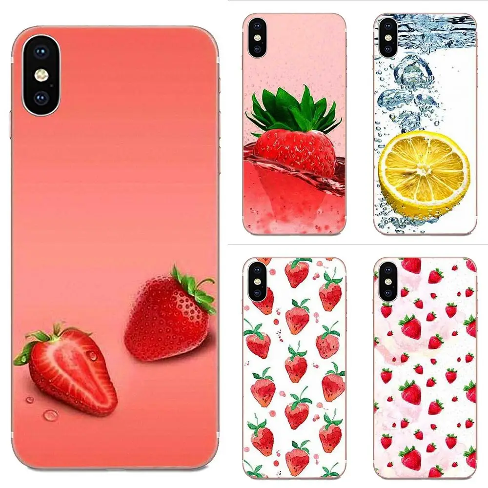 Фото For Huawei P7 P8 P9 P10 P20 P30 Lite Mini Plus Pro Y9 Prime P Smart Z 2018 2019 Soft Mobile Cases Covers Fruit Strawberry Lemon | Мобильные