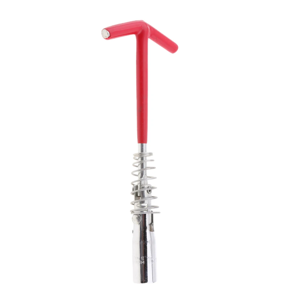 16mm Flexible Spark Plug Removal Tool Socket Wrench Installation Head T-Bar