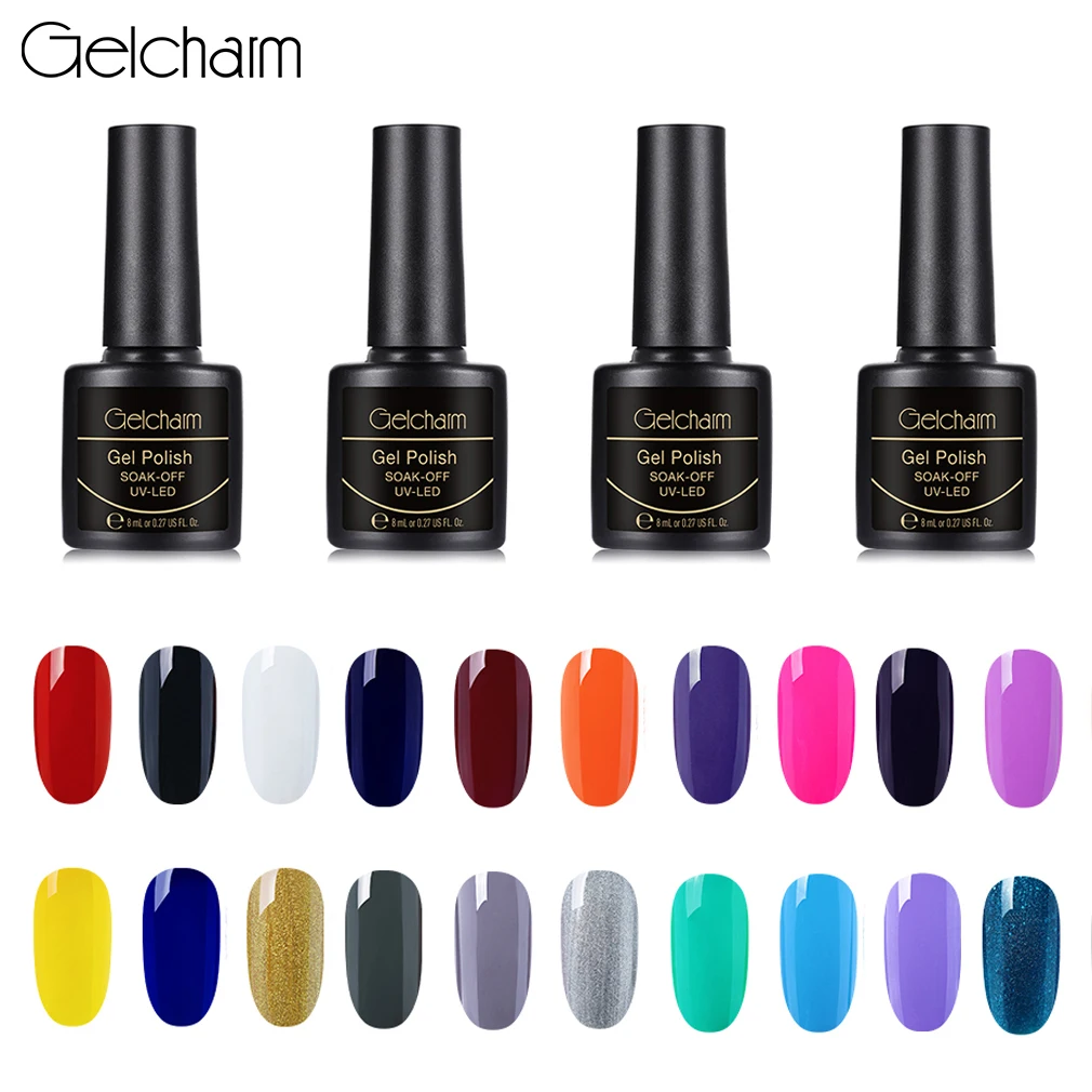 

Gelcharm 8ML Color Series Gel Liner Nail Gel Polish UV LED Soak Off Gel Nail Varnish Gloss Nail Art Salon Manicure Lacquer