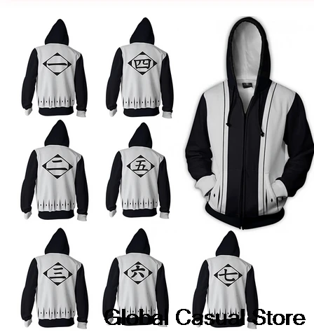 Bleach Customs 3D Zipper Hoodies Women/Men Fashion Long Sleeve Hooded Sweatshirt Cosplay Harajuku Casual Streetwear Clothes Bleach Customs 3D Zipper Hoodies Women/Men Fashion Long Sleeve Hooded Sweatshirt Cosplay Harajuku Casual Streetwear Clothes