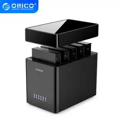 ORICO – boîtier de disque dur SATA à USB 3.5 de 3.0 pouces, série DS, 5 baies, avec alimentation 12v, 6,5 a, capacité de 90 to 