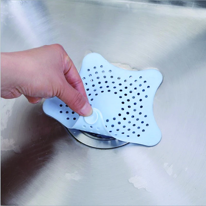 Креативная пятиконечная звезда кухонная сливная Раковина Морская звезда силиконовый Слив для ванной комнаты инструмент для очистки кухонная раковина аксессуары