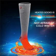 3,7 V перезаряжаемые батареи с подогревом спорт на открытом воздухе теплые с подогревом электронные носки для женщин и мужчин