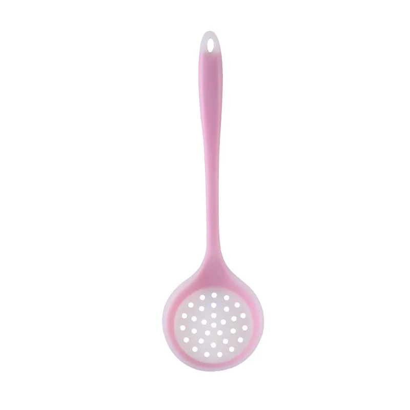 1PC Food Grade Silicone Colander Shovel Strainers Spoon Colorful Kitchen Scoop Drainage Colanders Kitchen Gadget  colander 