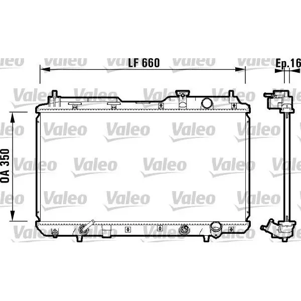 Радиатор HONDA CR-V 2.0 A/T 95-03 VALEO 734 110